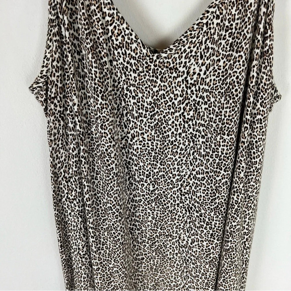 JENNI KAYNE Leopard Animal Print Slip Midi Maxi Long Dress Size XL - Picture 5 of 10